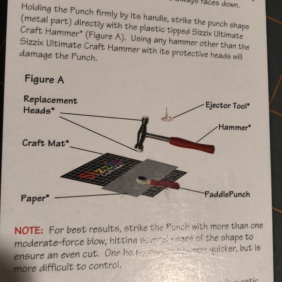 Sizzix Paddlepunch Positionable Hand Punch dies - Picture 9 of 15